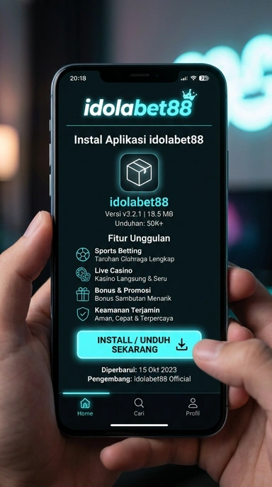 Tampilan halaman APK idolabet88